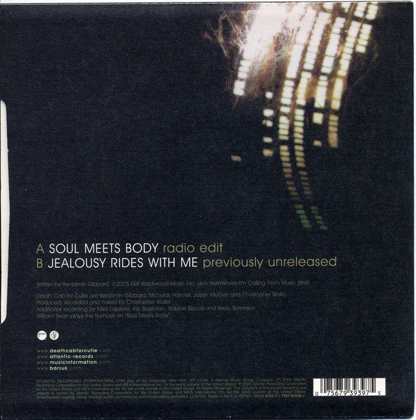 Death Cab For Cutie : Soul Meets Body (7", Single)