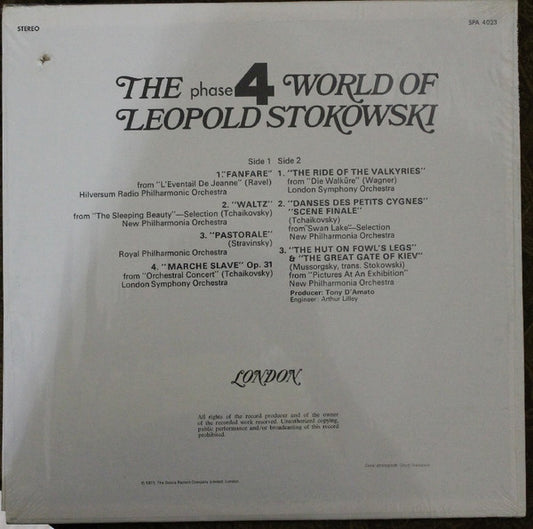 Leopold Stokowski : The Phase 4 World Of Leopold Stokowski (LP, Comp)