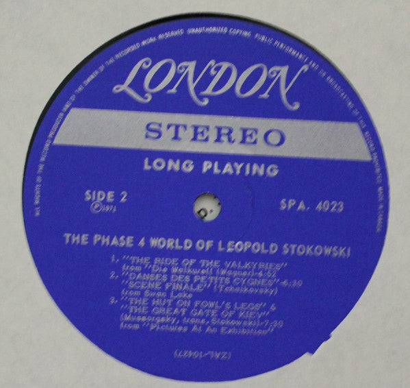 Leopold Stokowski : The Phase 4 World Of Leopold Stokowski (LP, Comp)