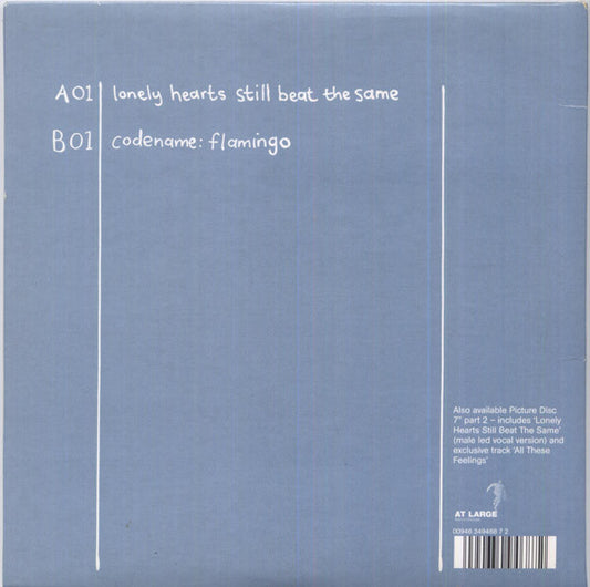 The Research : Lonely Hearts Still Beat The Same (7", Single, Ltd, 1/2)