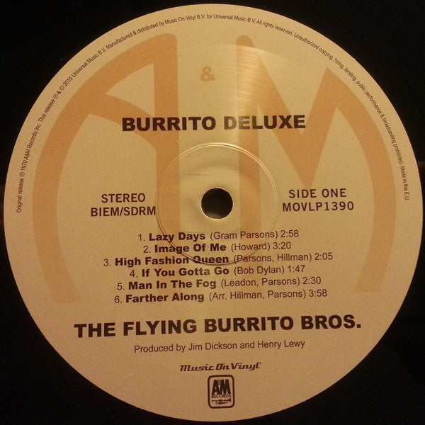 The Flying Burrito Bros : Burrito Deluxe (LP, Album, RE, 180)