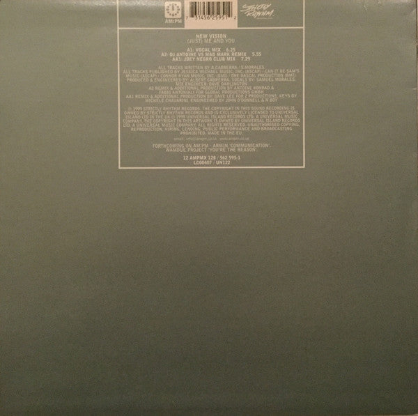 New Vision : (Just) Me And You (12")