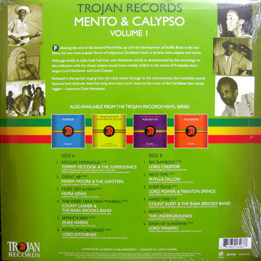Various : Trojan Records Mento & Calypso Volume 1 (LP, Comp)