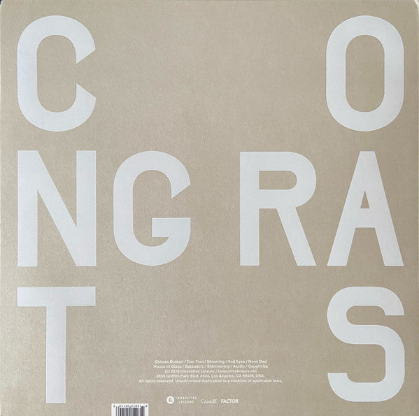 Holy Fuck : Congrats (LP, Album)