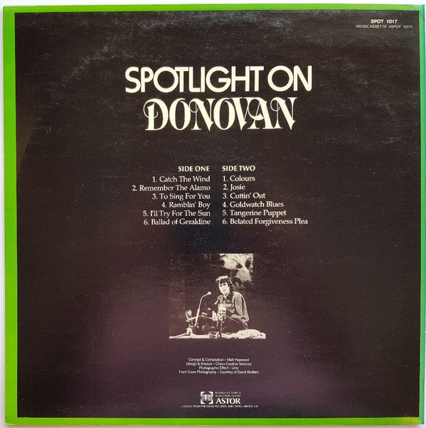 Donovan : Spotlight On Donovan Volume 1 (LP, Comp)