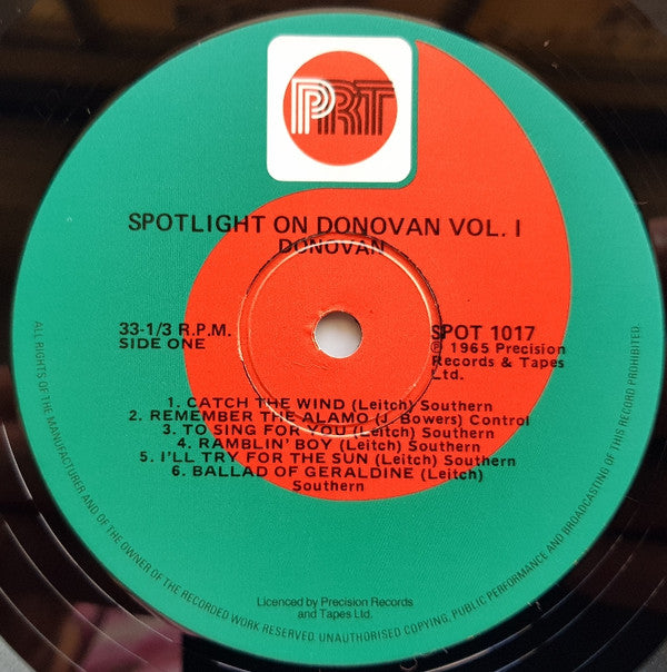 Donovan : Spotlight On Donovan Volume 1 (LP, Comp)