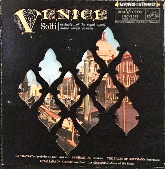 Orchestra Of the Royal Opera House Covent Garden*, Georg Solti : Venice (LP)