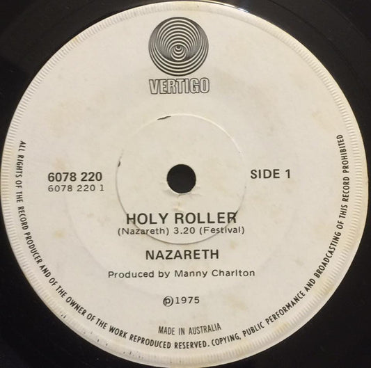 Nazareth (2) : Holy Roller (7", Single)