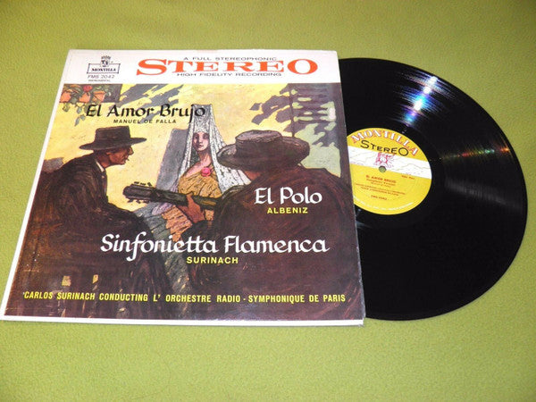 Orchestre Radio - Symphonique De Paris, Carlos Surinach, Manuel De Falla, Isaac Albéniz : El Amor Brujo, El Polo, Sinfonietta Flamenca (LP, Album)