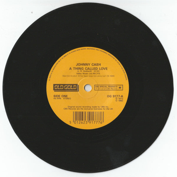 Johnny Cash : A Thing Called Love / One Piece At A Time (7", Single)