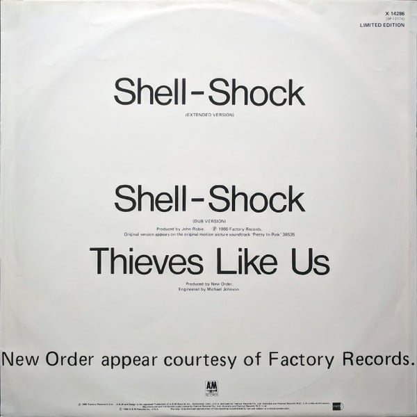 New Order : Shell-Shock (12", Single, Ltd)