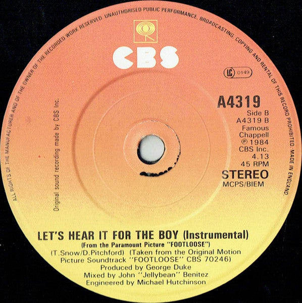 Deniece Williams : Let's Hear It For The Boy (7", Single, Pap)