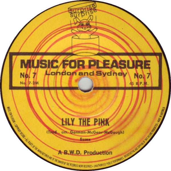 No Artist : Yummy Yummy Yummy / Lily The Pink (7", Single)
