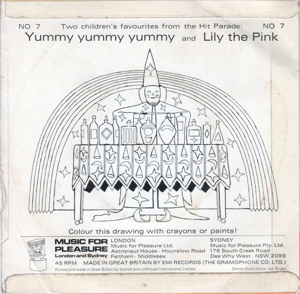 No Artist : Yummy Yummy Yummy / Lily The Pink (7", Single)