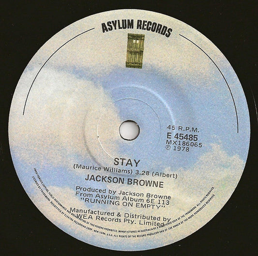 Jackson Browne : Stay (7", Single)