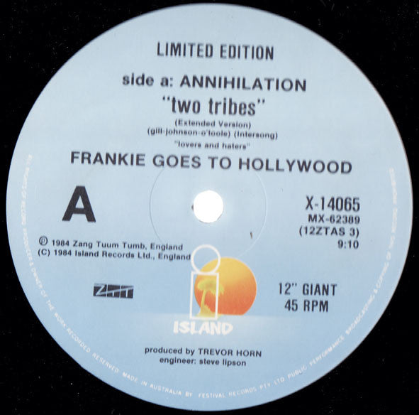 Frankie Goes To Hollywood : Two Tribes (12", Ltd)