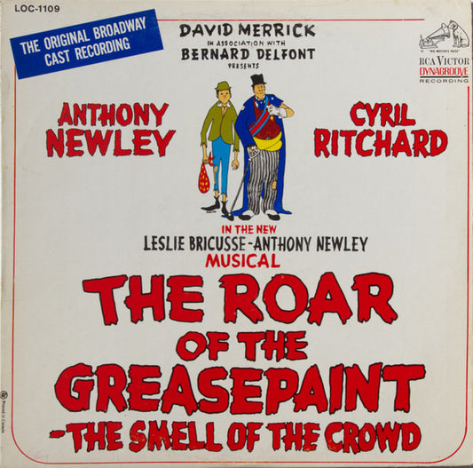 Anthony Newley, Cyril Ritchard : The Roar Of The Greasepaint - The Smell Of The Crowd (LP, Album, Mono)