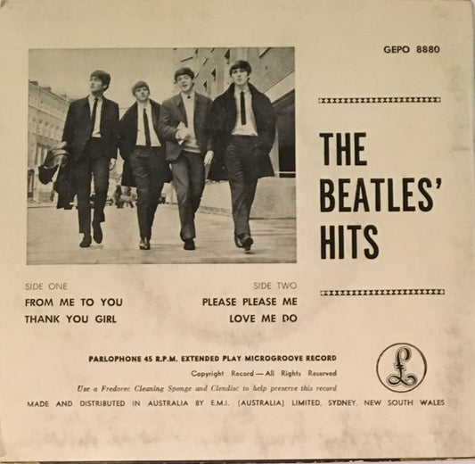 The Beatles : The Beatles' Hits (7", EP, Mono, RP)