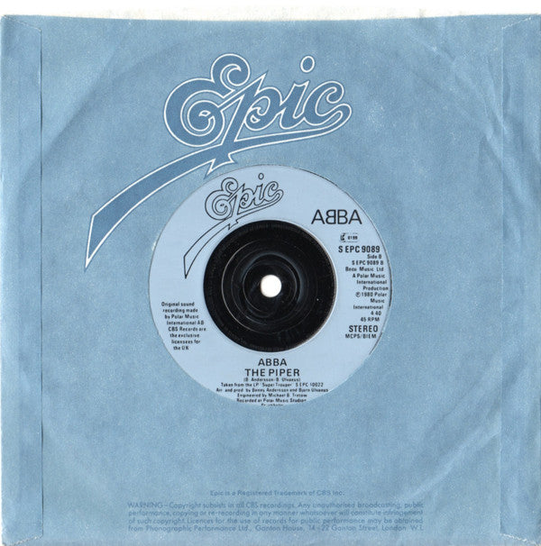 ABBA : Super Trouper (7", Single, RP, Blu)