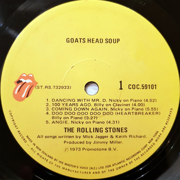 The Rolling Stones : Goats Head Soup (LP, Album, Gat)