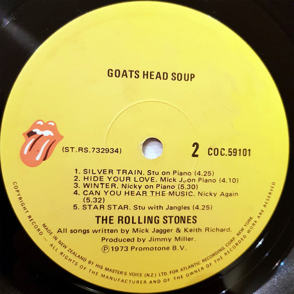 The Rolling Stones : Goats Head Soup (LP, Album, Gat)