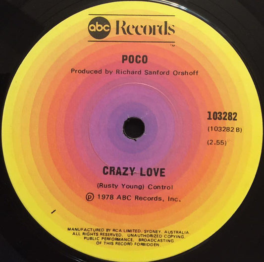 Poco (3) : Barbados / Crazy Love (7", Single)