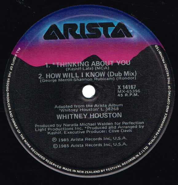 Whitney Houston : How Will I Know (Extended Remix) (12", Single, Ltd)