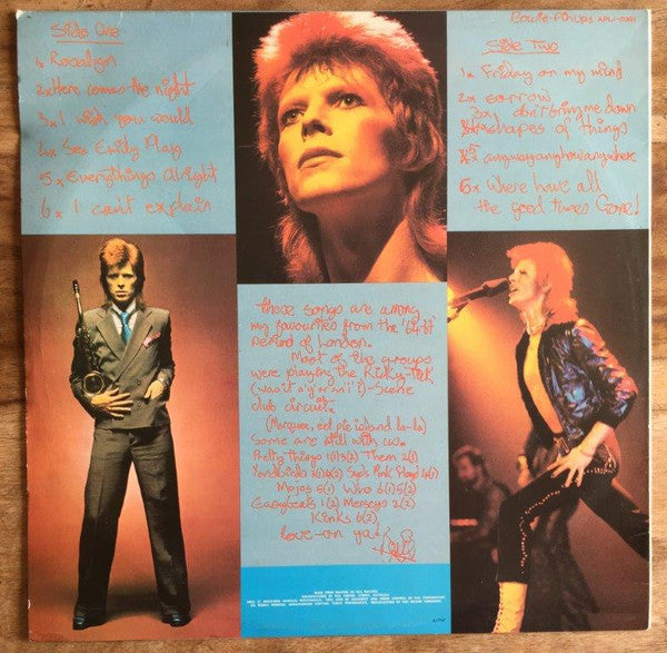 Bowie* : Pinups (LP, Album, RE)