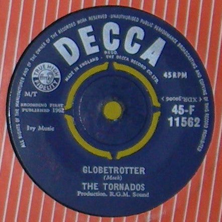 The Tornados : Globetrotter (7", Single)