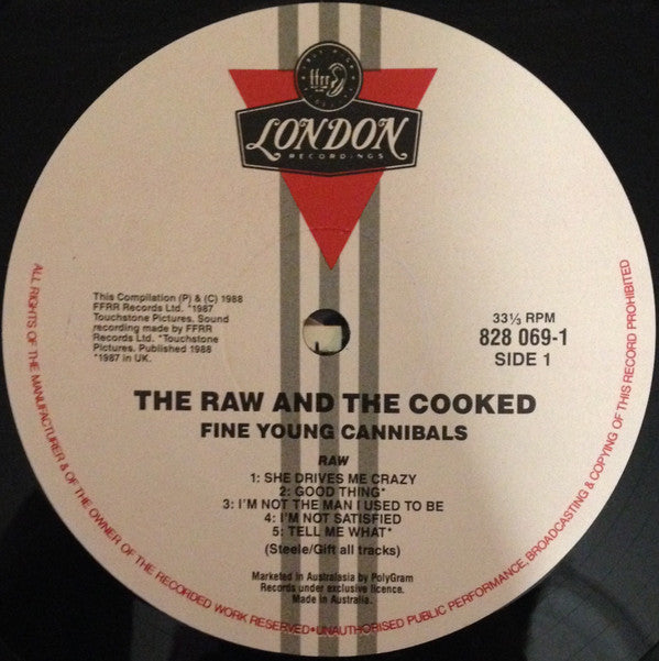 Fine Young Cannibals : The Raw & The Cooked (LP, Album)