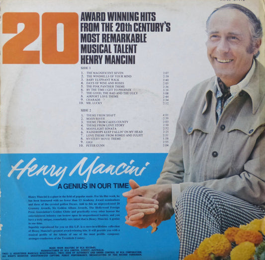 Henry Mancini : Award Winning Hits Of Henry Mancini (LP, Comp)