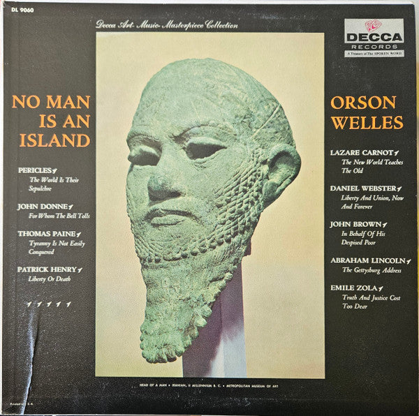 Orson Welles : No Man Is An Island (LP)