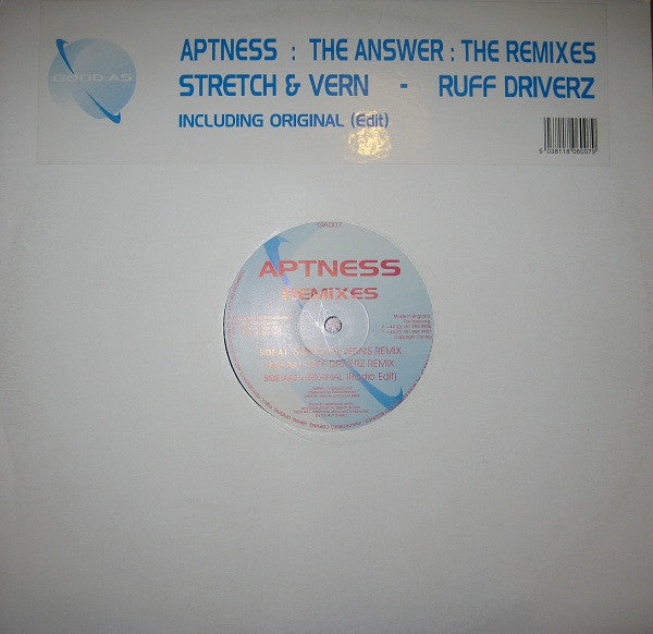 Aptness : The Answer: The Remixes (12")