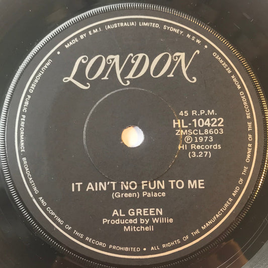 Al Green : Livin' For You (7", Single)