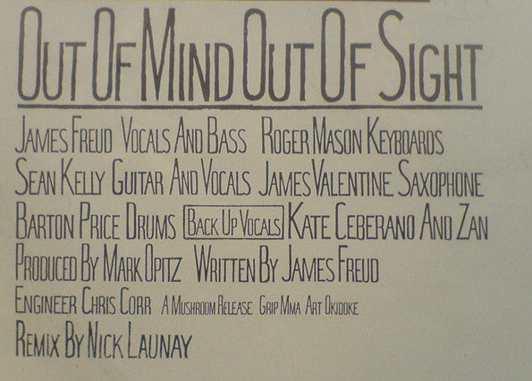 Models (2) : Out Of Mind Out Of Sight (12", Single, Ltd)