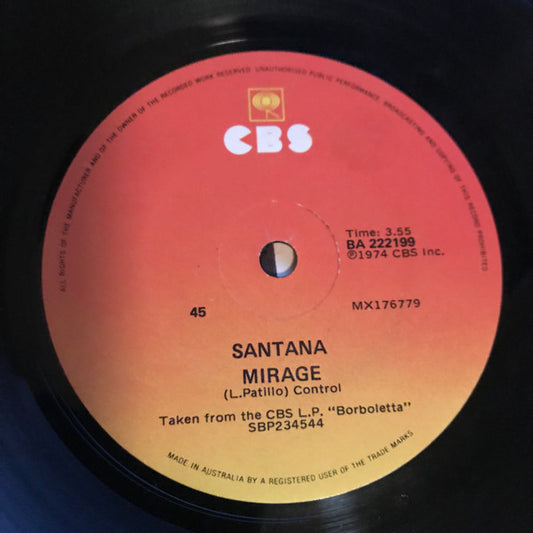 Santana : Samba Pa Ti (7", Single)