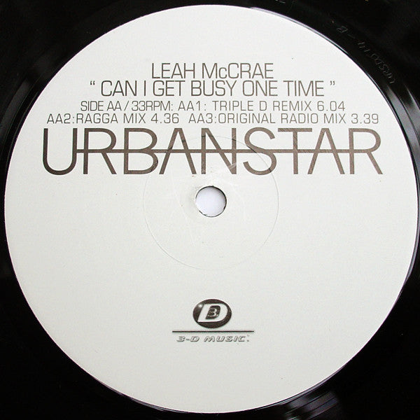 Leah McCrae : Can I Get Busy One Time (12", Promo)