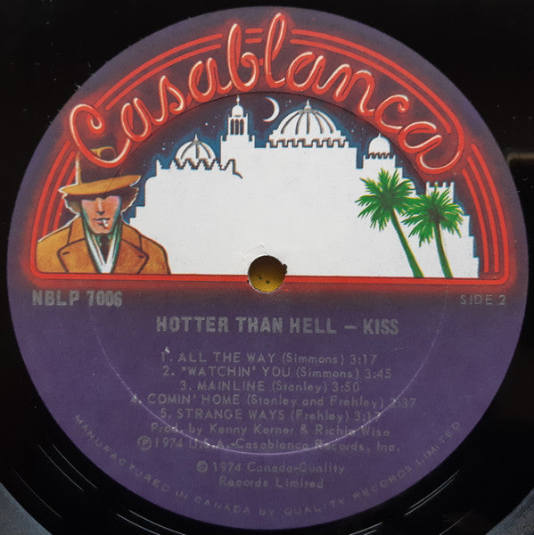 Kiss : Hotter Than Hell (LP, Album, Qua)