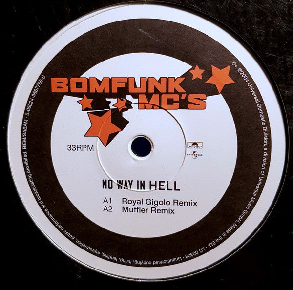 Bomfunk MC's : No Way In Hell (12")