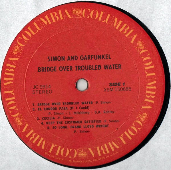 Simon & Garfunkel : Bridge Over Troubled Water (LP, Album, RE)