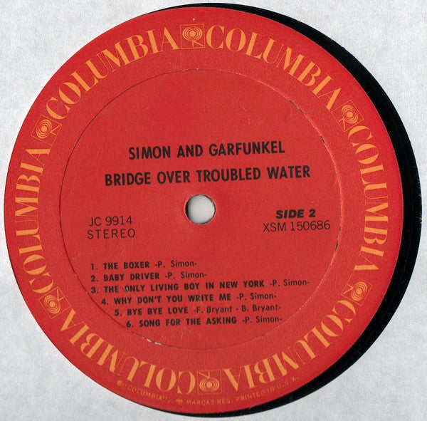 Simon & Garfunkel : Bridge Over Troubled Water (LP, Album, RE)