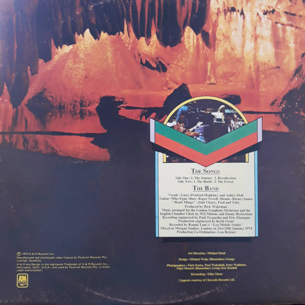 Rick Wakeman : Journey To The Centre Of The Earth (LP, Album, Gat)