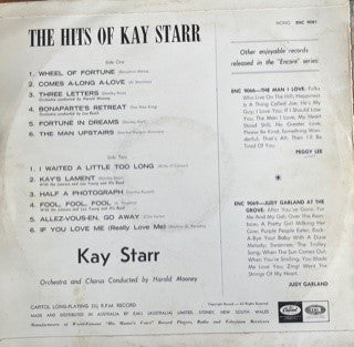 Kay Starr : The Hits Of Kay Starr (LP, Comp, Mono, RE)