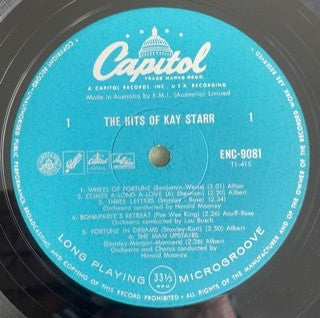 Kay Starr : The Hits Of Kay Starr (LP, Comp, Mono, RE)