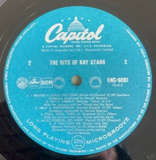 Kay Starr : The Hits Of Kay Starr (LP, Comp, Mono, RE)