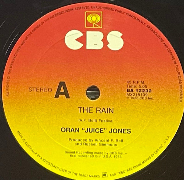 Oran 'Juice' Jones : The Rain (12")