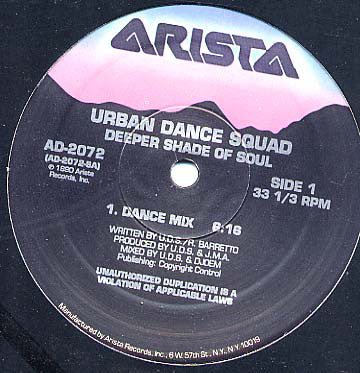 Urban Dance Squad : Deeper Shade Of Soul (12", Single)