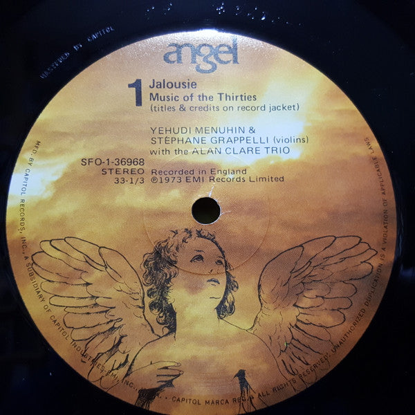 Yehudi Menuhin, Stephane Grappelli* & The Alan Clare Trio* : Jalousie (LP, Album, Gat)