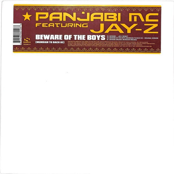 Panjabi MC : Beware Of The Boys (Mundian To Bach Ke) (12", Promo)