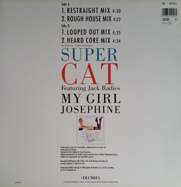 Super Cat (2) Featuring Jack Radics : My Girl Josephine (12", Single)